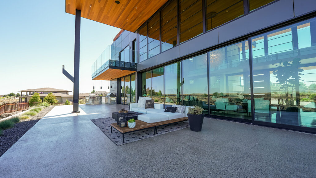 Porch of a stunning home with Canyon views